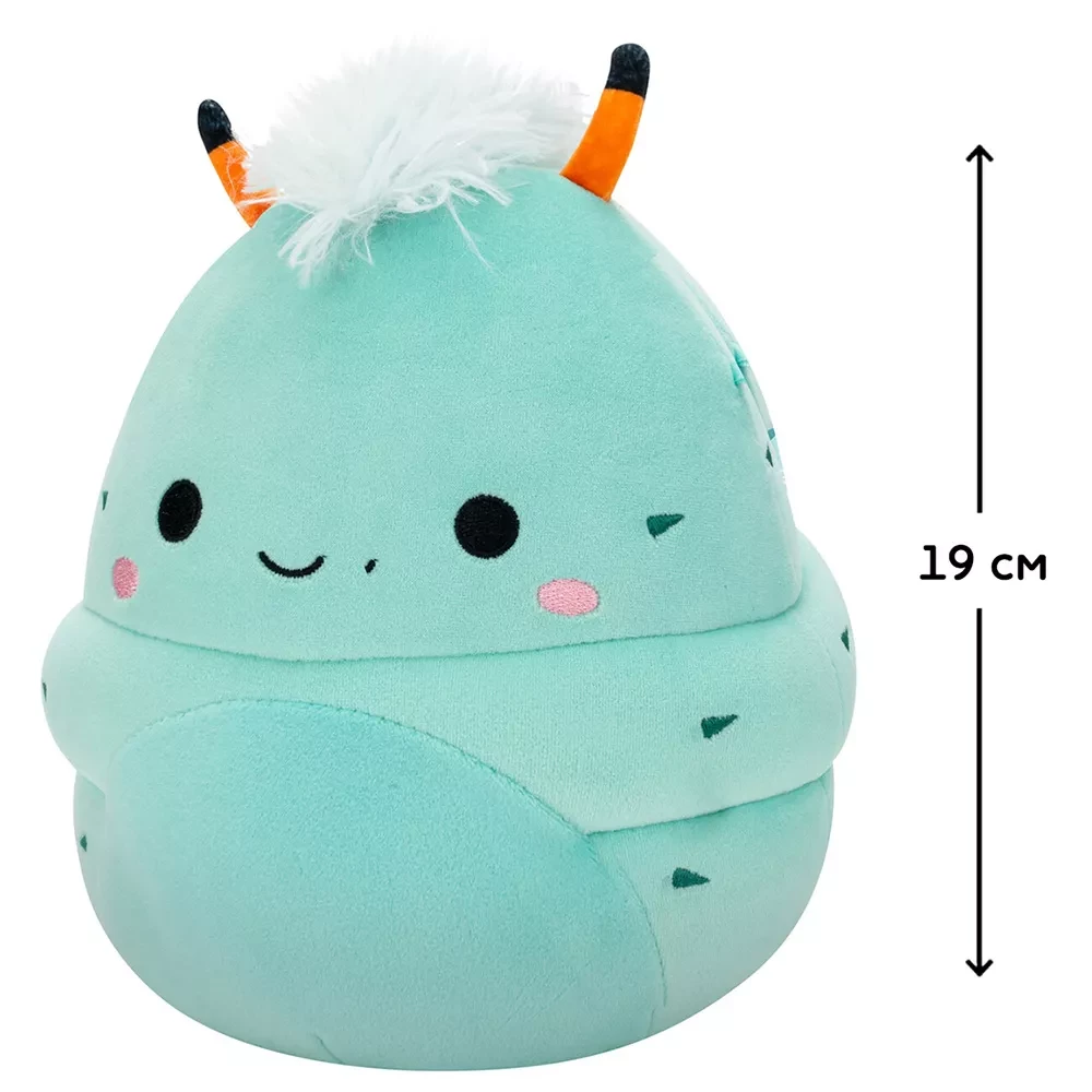 М`яка іграшка SQUISHMALLOWS - РОГАТА ГУСЕНИЦЯ ОЛЬТІ, 19 см, SQCR07941 1