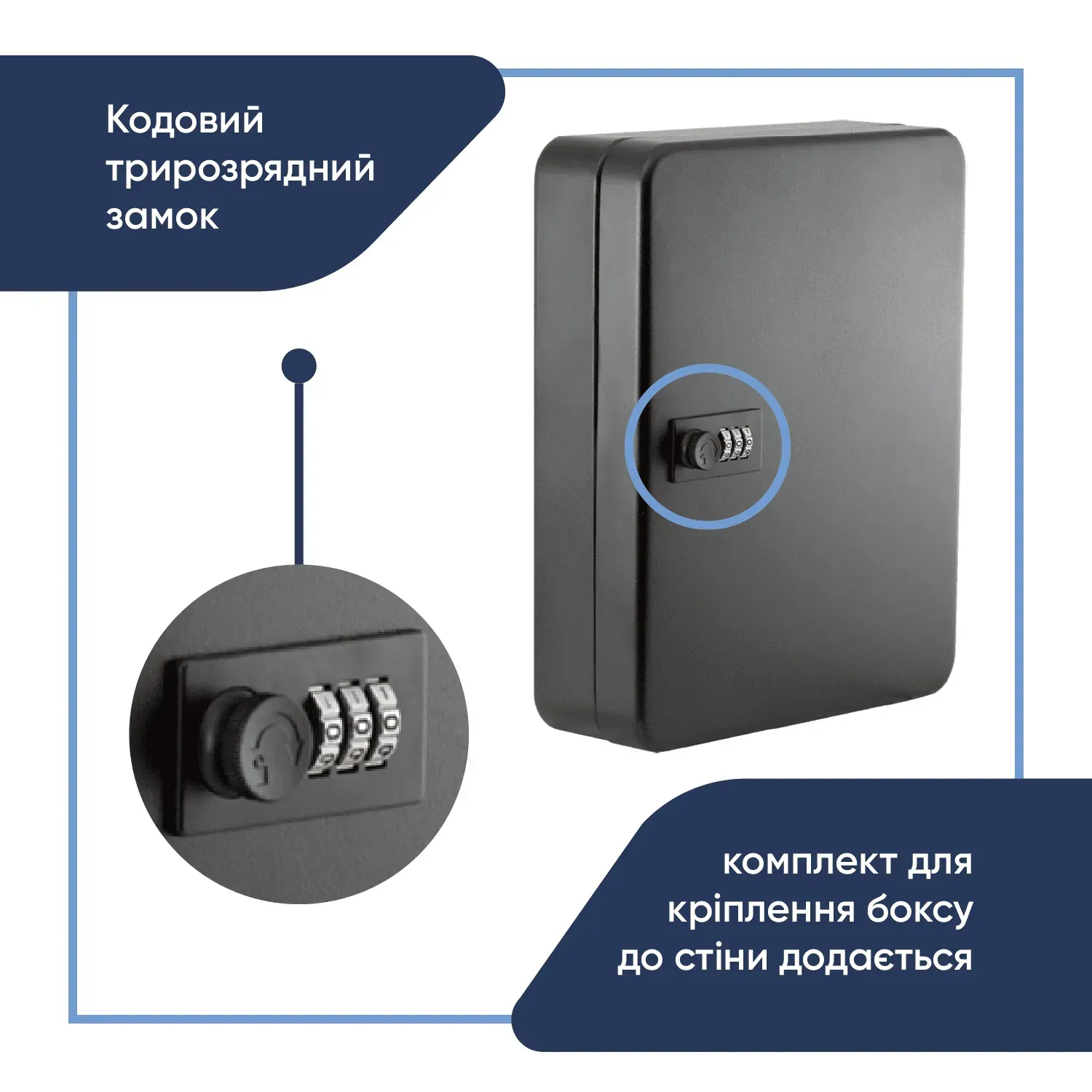 Бокс д/ключів (36) із брелоками чорний BM0411 4