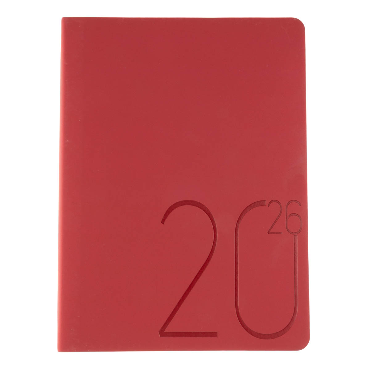 Щоденник датований A5, 2026 Steel, червоний, BM.2127-05