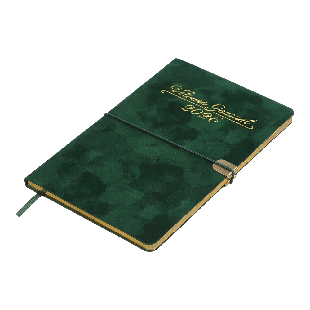 Щотижневик датований A5, 2026 Velour, зелений, BM.2710-04 1