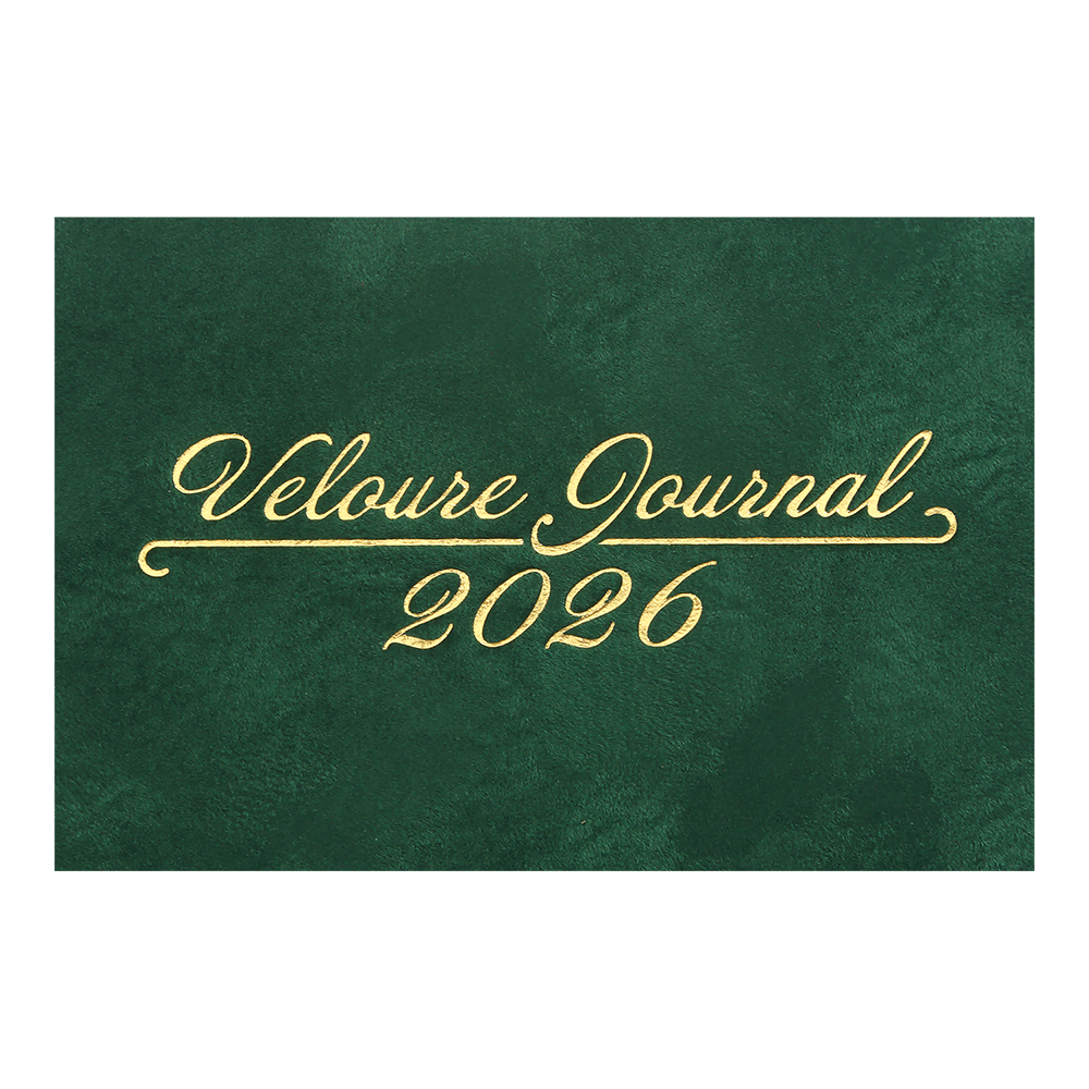 Щотижневик датований A5, 2026 Velour, зелений, BM.2710-04 3