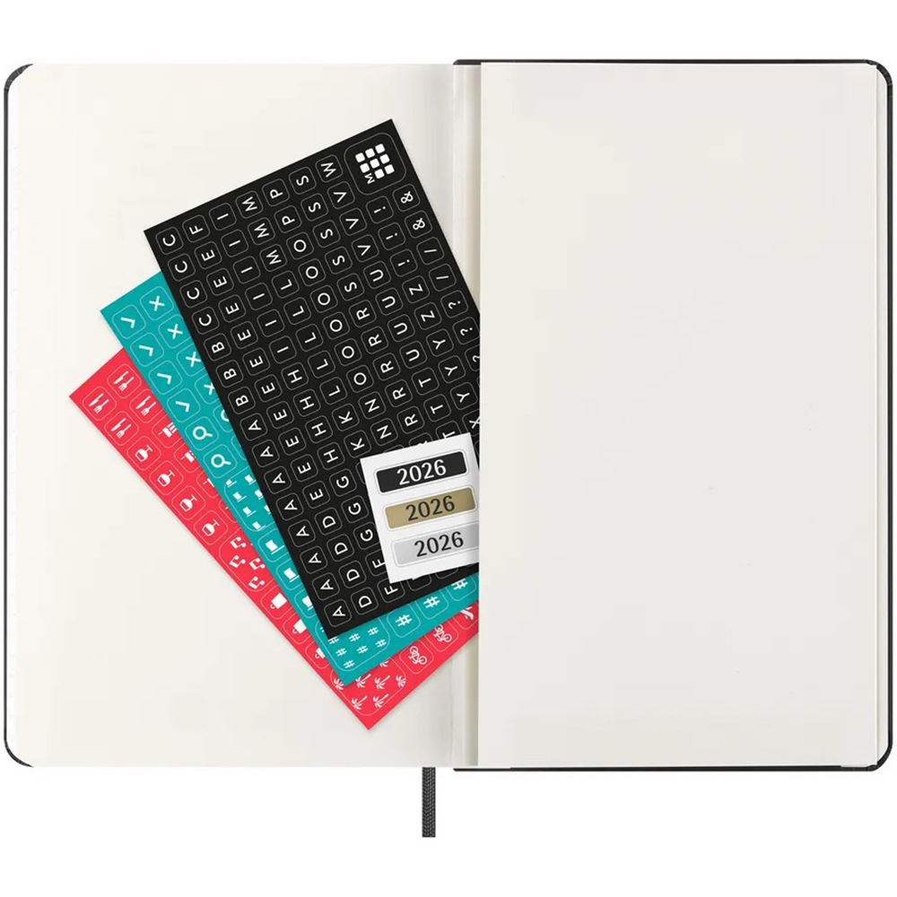 Дневник черный, средний Moleskine 2026, DHB12DC3Y26 2