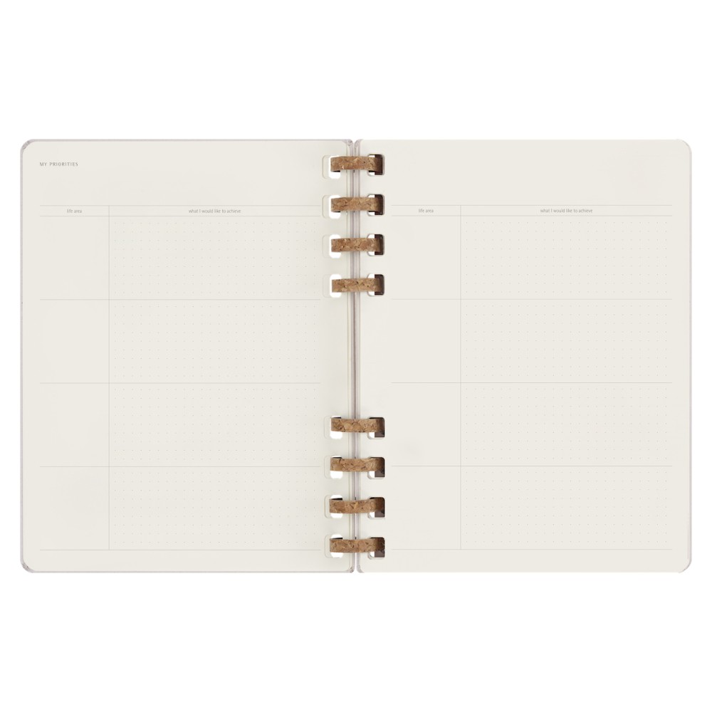 Щотижневик з місцем для дат великий, виноградний, Moleskine Spiral, DHUNDSPD2312MWH4 4