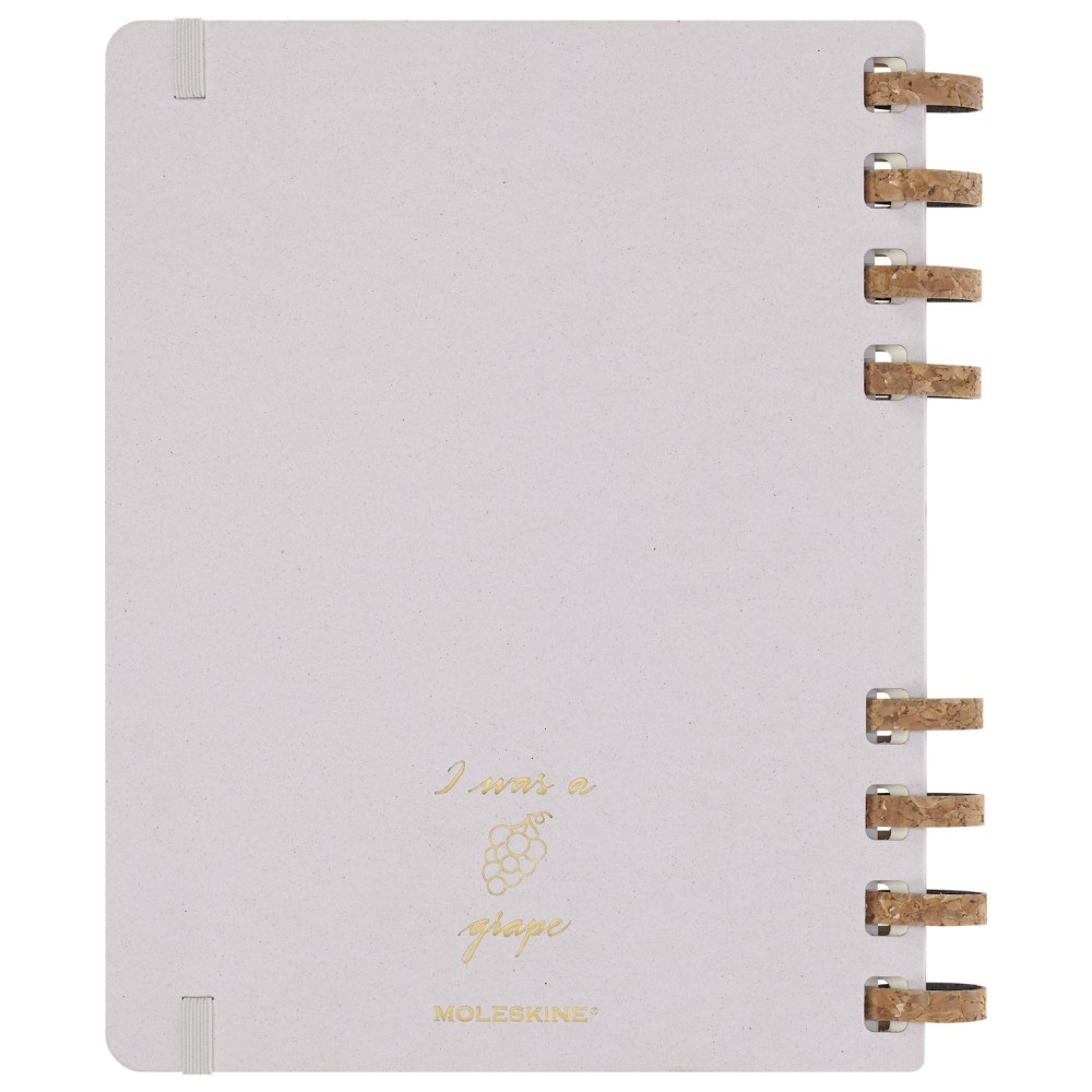 Щотижневик з місцем для дат великий, виноградний, Moleskine Spiral, DHUNDSPD2312MWH4 7