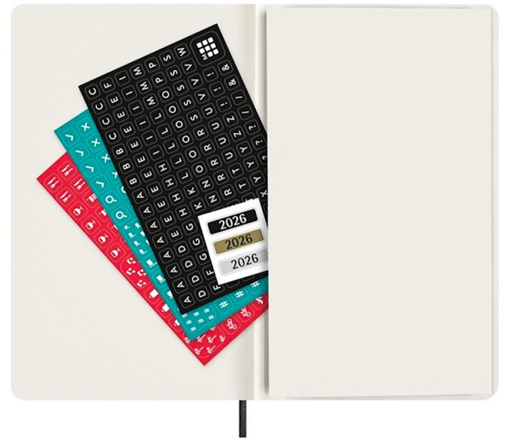 Щотижневик чорний м’який, середній  Moleskine 2026, DSB12WN3Y26 5