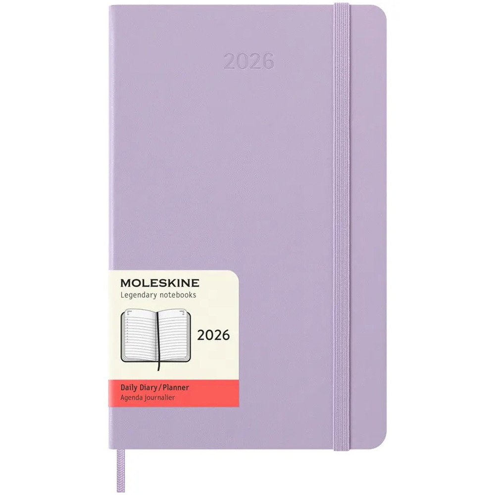 Щоденник бузковий, середній, Moleskine 2026, DHH1812DC3Y26