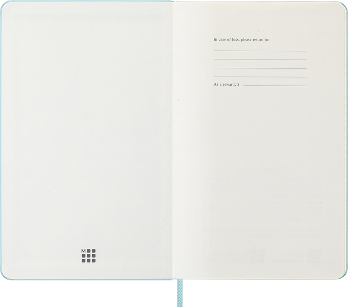 Щотижневик аквамарин, середній Moleskine 2026, DHB2412WN3Y26 2