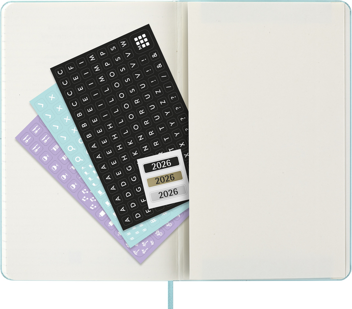 Щотижневик аквамарин, середній Moleskine 2026, DHB2412WN3Y26 5