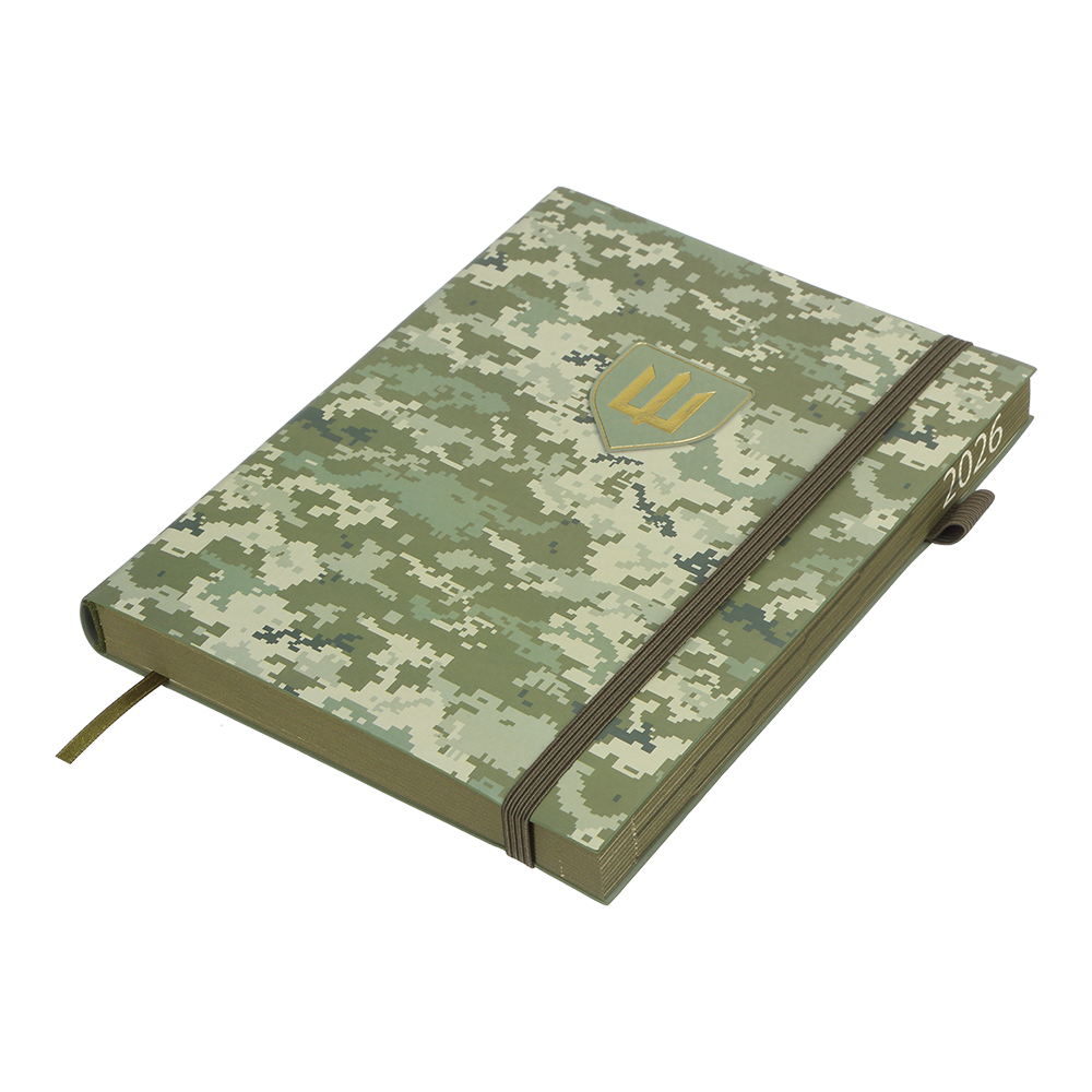 Щоденник датований A5, 2026 Military, світло-зелений, BM.21134-15 1