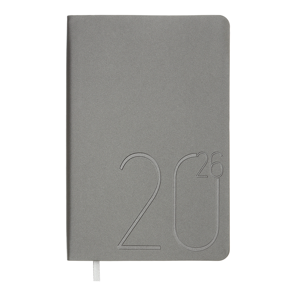 Щоденник датований A6, 2026 Steel, срібло, BM.2517-24
