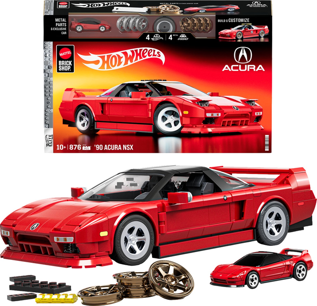 Коллекционная машинка-конструктор "Acura" серии "Elite" Mattel Brick Shop, JFT17