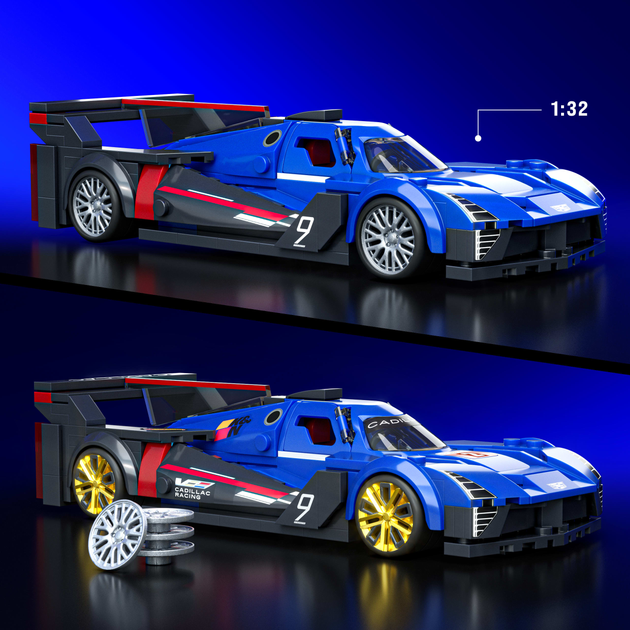 Коллекционная машинка-конструктор "Cadillac" серии "Speed" Mattel Brick Shop, JFR89 1