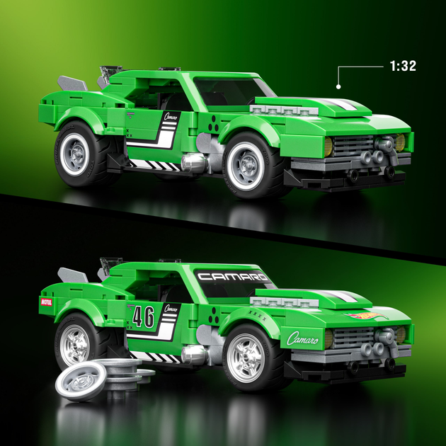 Коллекционная машинка-конструктор "Camaro" серии "Speed" Mattel Brick Shop, JFT16 1