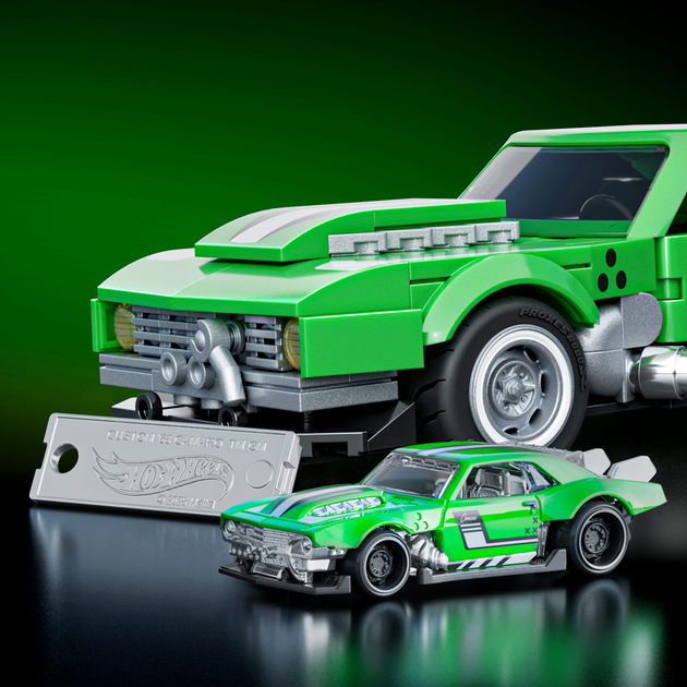 Коллекционная машинка-конструктор "Camaro" серии "Speed" Mattel Brick Shop, JFT16 3