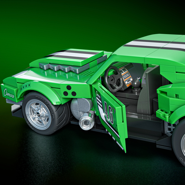 Коллекционная машинка-конструктор "Camaro" серии "Speed" Mattel Brick Shop, JFT16 4