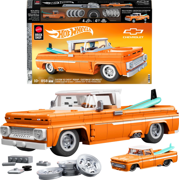 Коллекционная машинка-конструктор "Chevy" серии Elite Mattel Brick Shop, JFT20