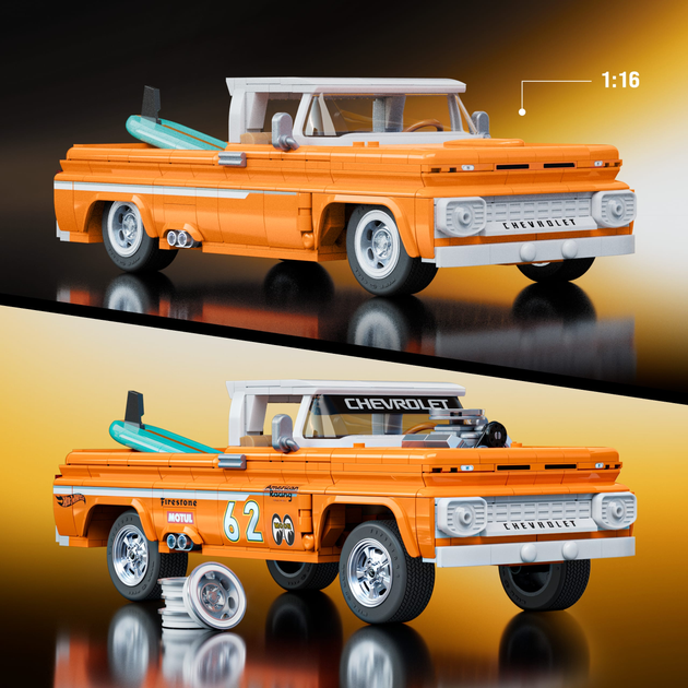 Коллекционная машинка-конструктор "Chevy" серии Elite Mattel Brick Shop, JFT20 1