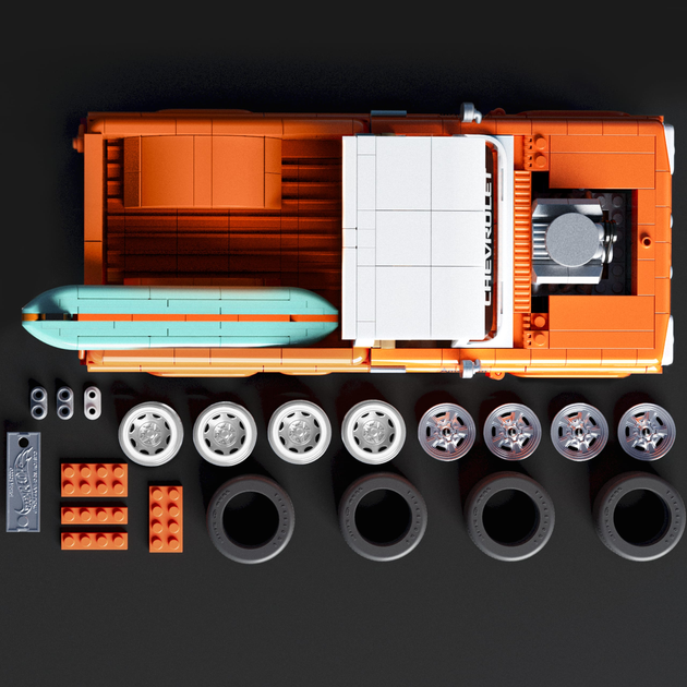 Коллекционная машинка-конструктор "Chevy" серии Elite Mattel Brick Shop, JFT20 2