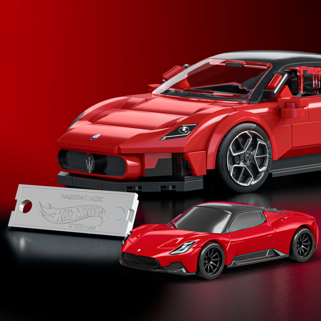 Коллекционная машинка-конструктор "Maserati" серии "Speed" Mattel Brick Shop, JFR90 3