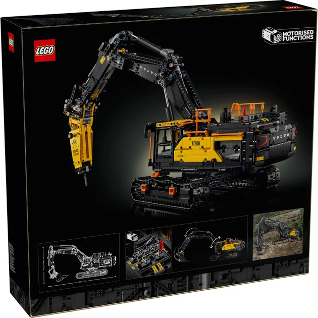 Конструктор Lego Technic "Экскаватор Volvo EC500 Hybrid", 42215 1