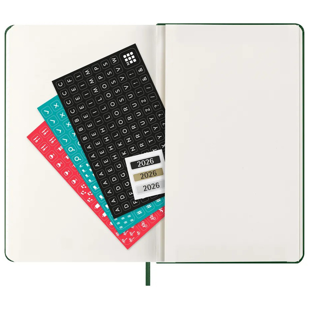 Щоденник миртовий зелений, середній,  Moleskine 2026, DHK1512DC3Y26 3