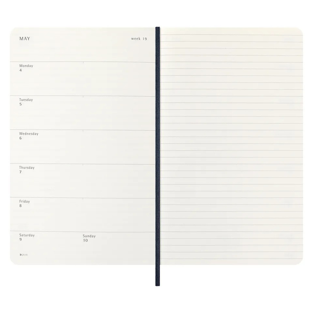 Щоденник сапфір, м`який, кишеньковий  Moleskine 2026, DSB2012WN2Y26 1