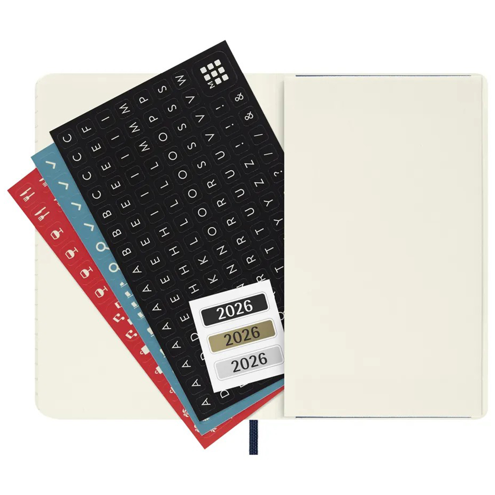 Щоденник сапфір, м’який, кишеньковий  Moleskine 2026, DSB2012DC2Y26 2