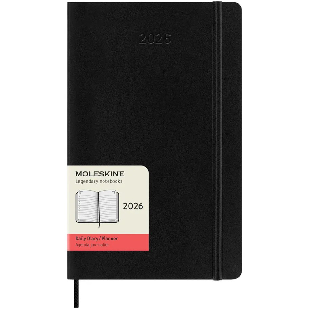 Щоденник чорний, кишеньковий  Moleskine 2026, DHB12DC2Y26