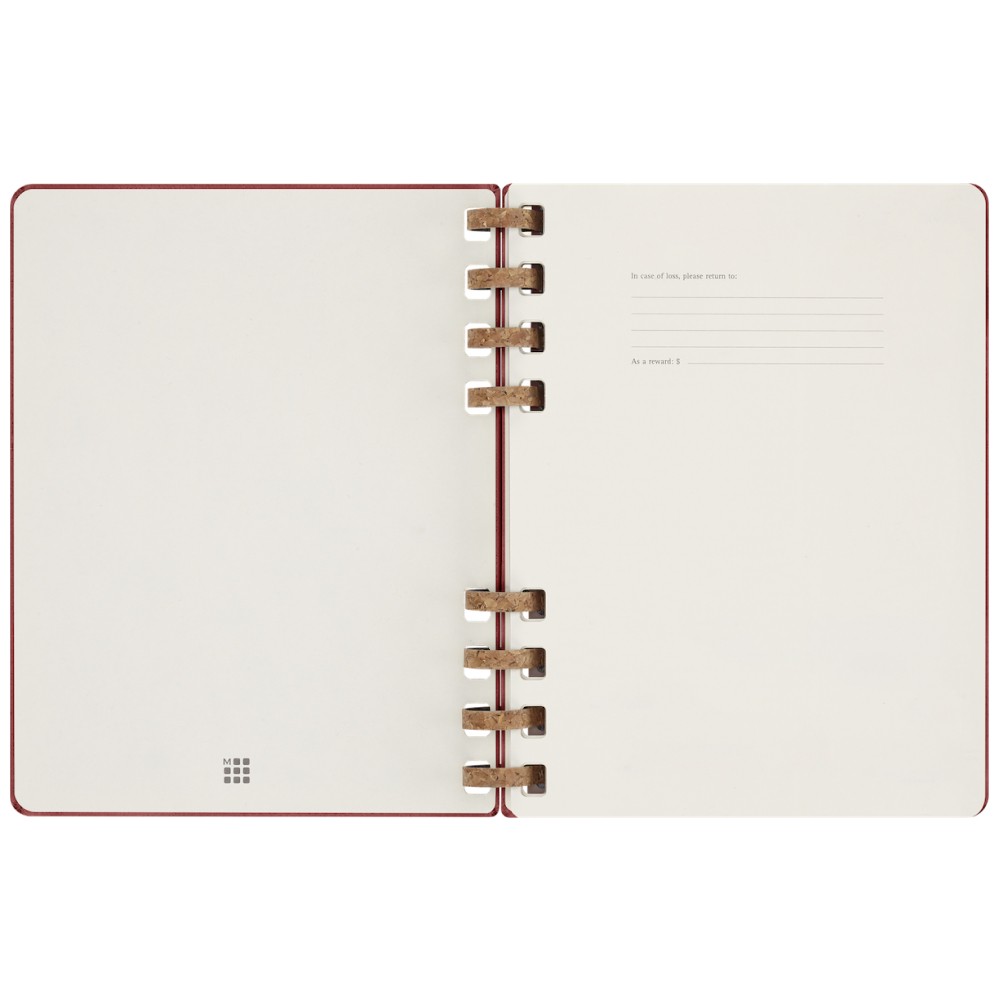 Щотижневик з місцем для дат великий, вишневий Moleskine Spiral, DHUNDSPF3212MWH4 1