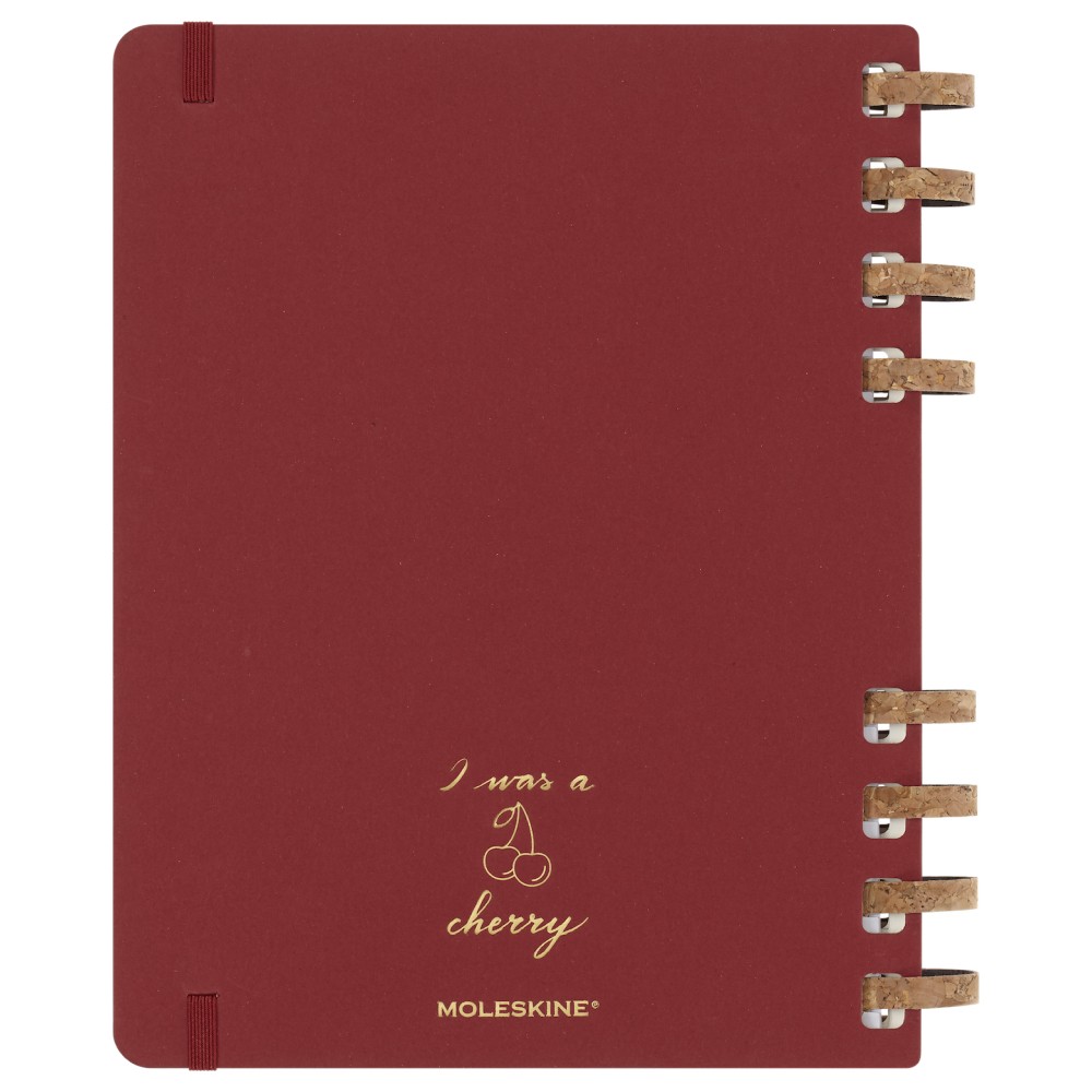 Щотижневик з місцем для дат великий, вишневий Moleskine Spiral, DHUNDSPF3212MWH4 6