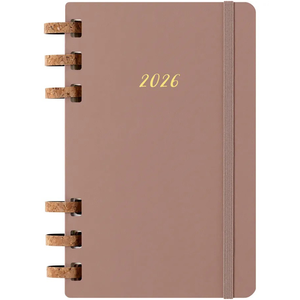 Щотижневик мигдальний, середній  Moleskine 2026 Spiral, DHSPP2912MWH3Y26