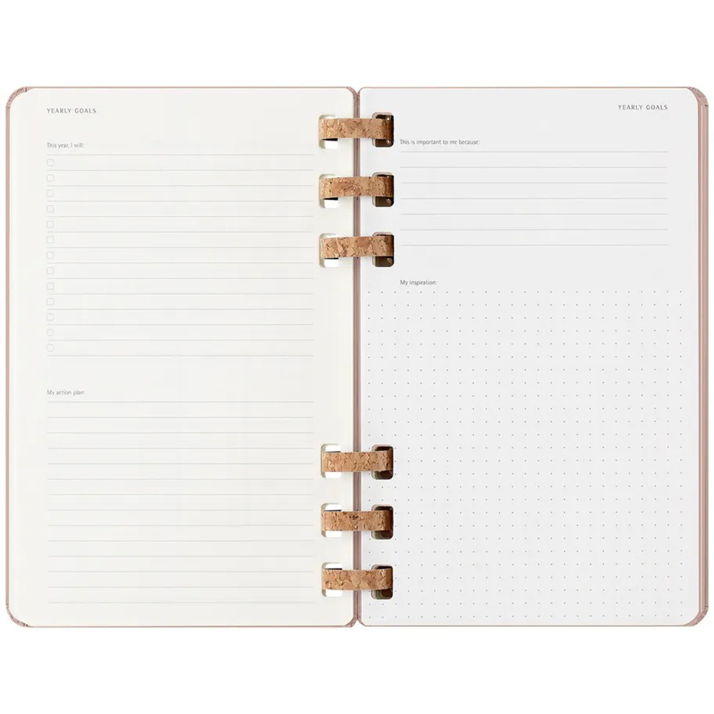 Щотижневик мигдальний, середній  Moleskine 2026 Spiral, DHSPP2912MWH3Y26 3