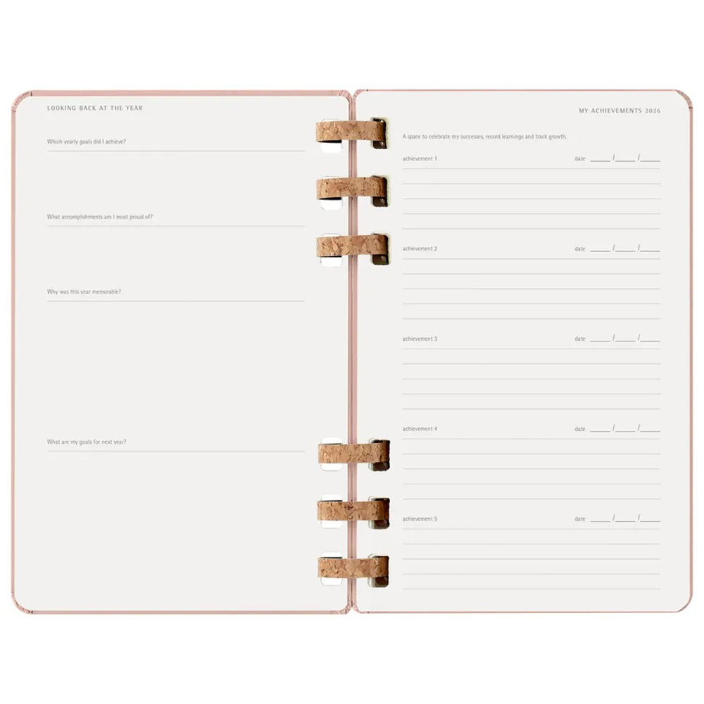 Щотижневик мигдальний, середній  Moleskine 2026 Spiral, DHSPP2912MWH3Y26 5