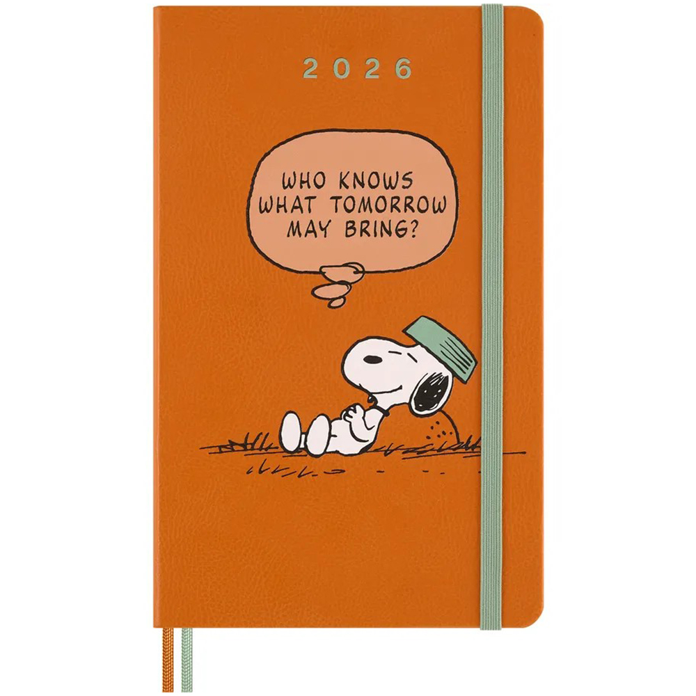 Щотижневик помаранчевий, середній Moleskine 2026 Peanuts, DHPE12WN3Y26