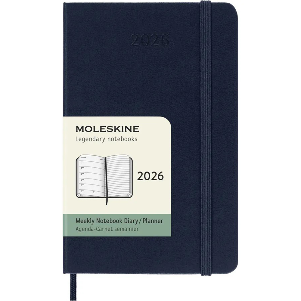Щотижневик сапфір, великий Moleskine 2026, DHB2012WN4Y26