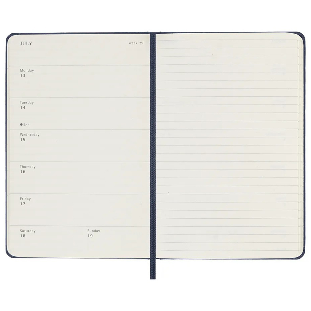 Щотижневик сапфір, великий Moleskine 2026, DHB2012WN4Y26 1