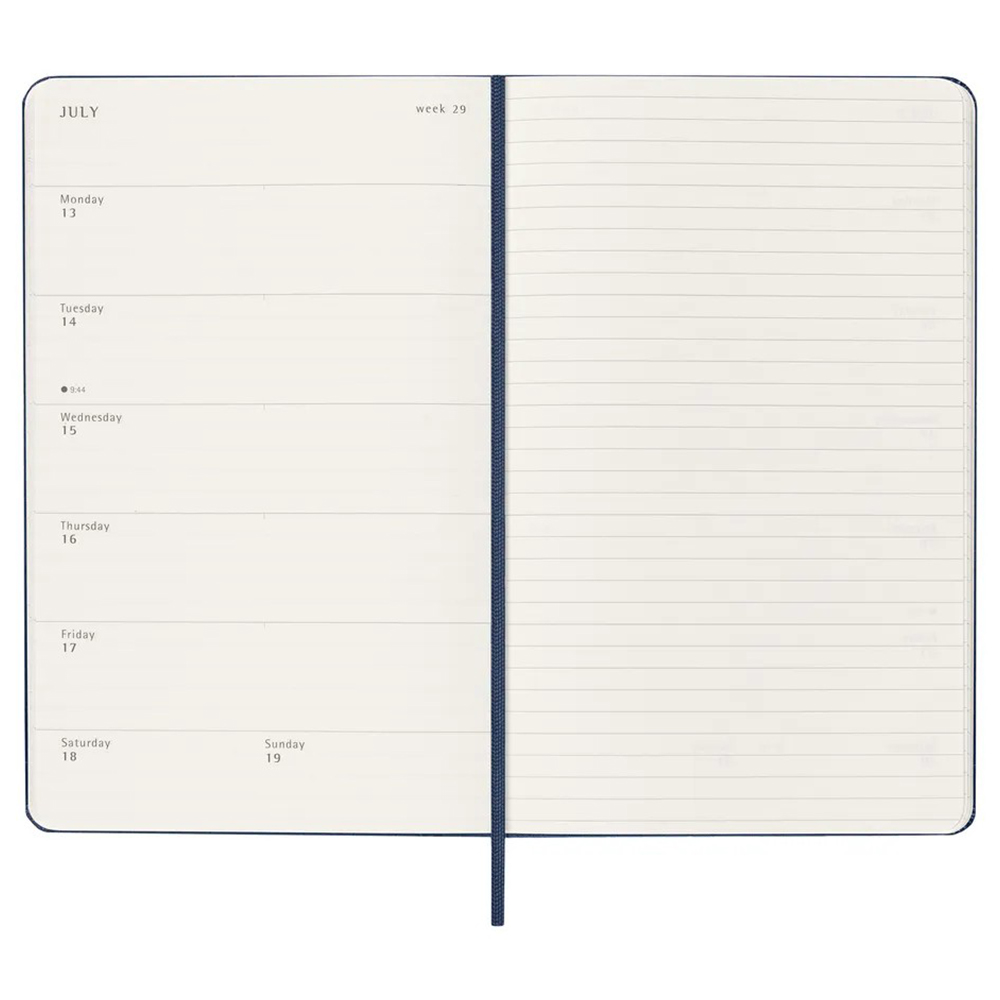 Щотижневик сапфір, середній Moleskine 2026, DHB2012WN3Y26 1