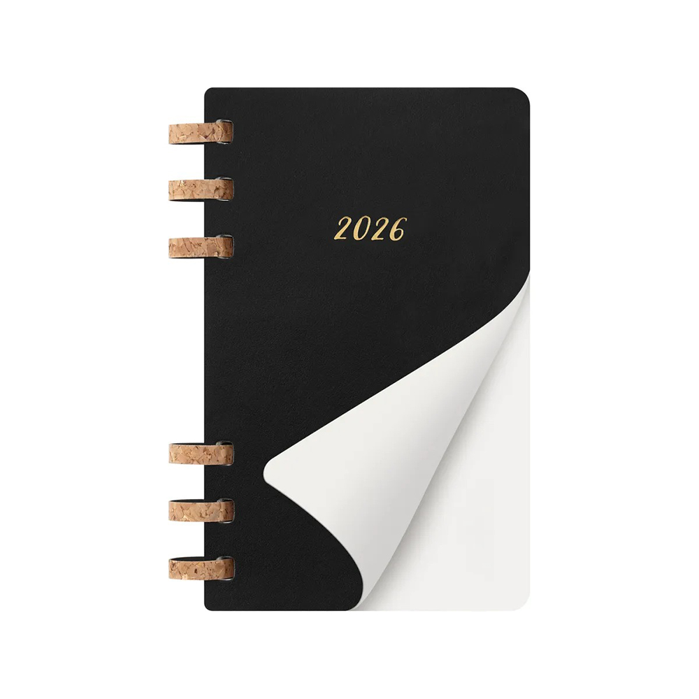 Щотижневик чорний м’який, середній Moleskine 2026 Spiral, DSSPB12MWH3Y26 1