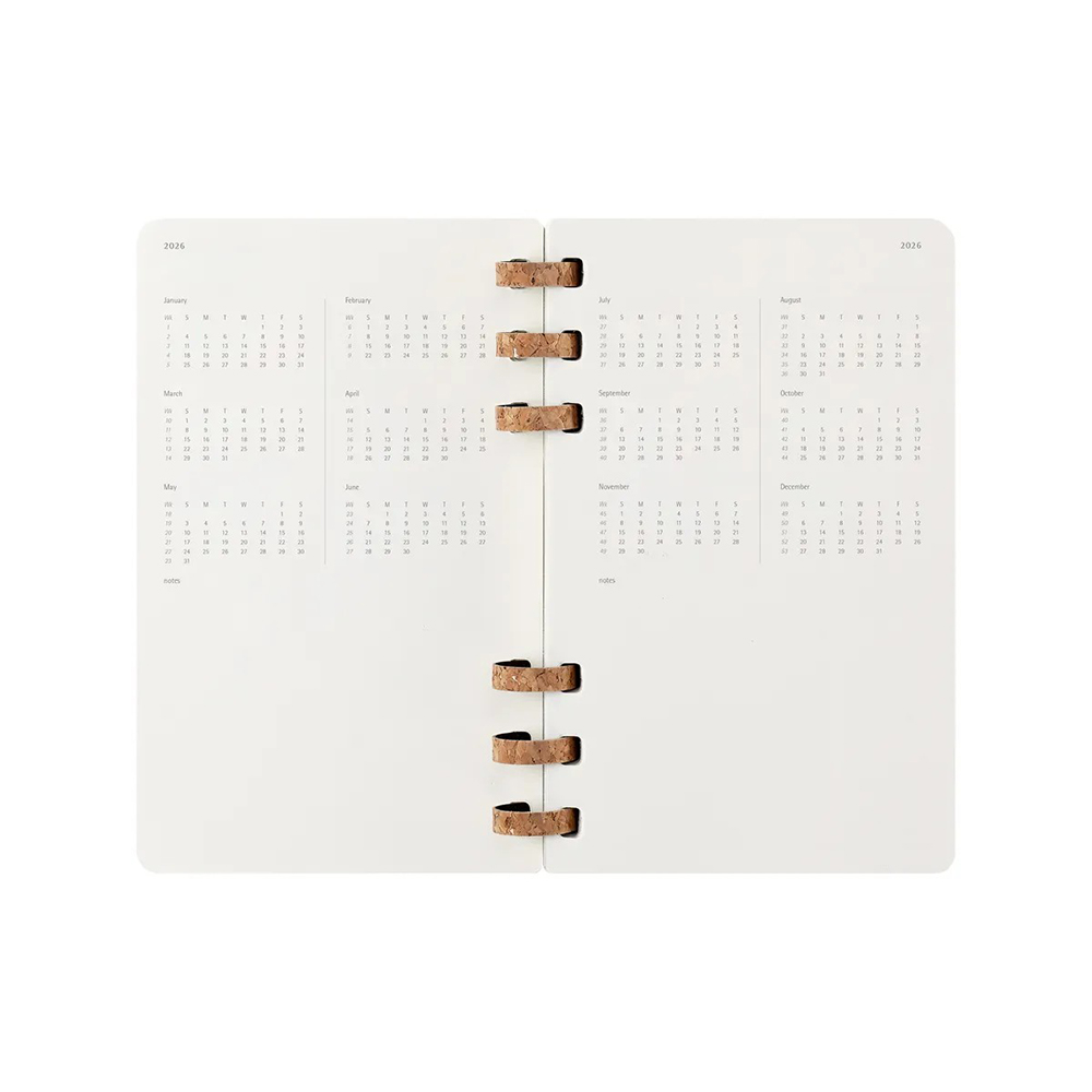 Щотижневик чорний м’який, середній Moleskine 2026 Spiral, DSSPB12MWH3Y26 4