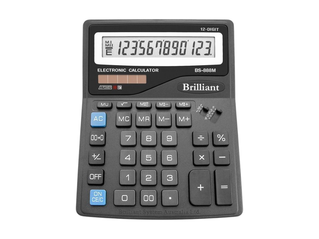 Калькулятор Brilliant BS-888M 12р., 2-пит