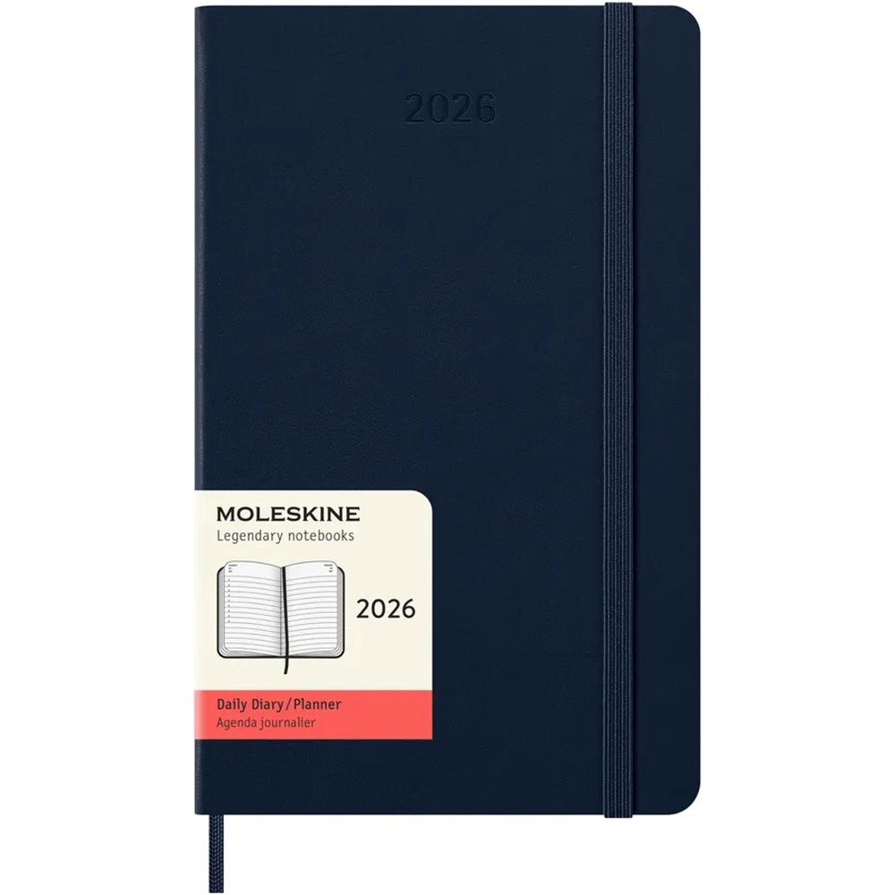 Щоденник сапфір, середній Moleskine 2026, DHB2012DC3Y26