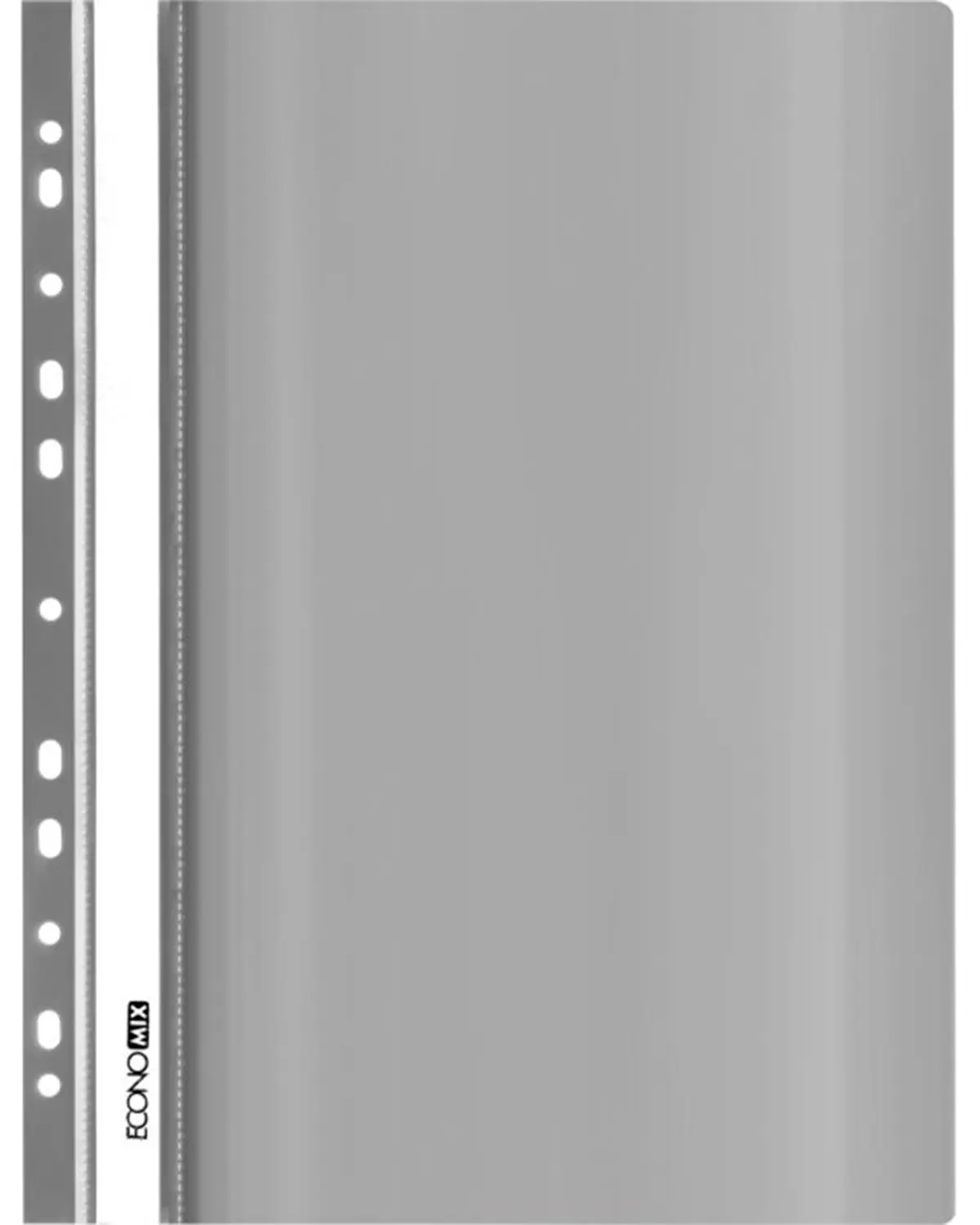 Швидкозшивач А4, перфорація, глянець, сірий E31510-10