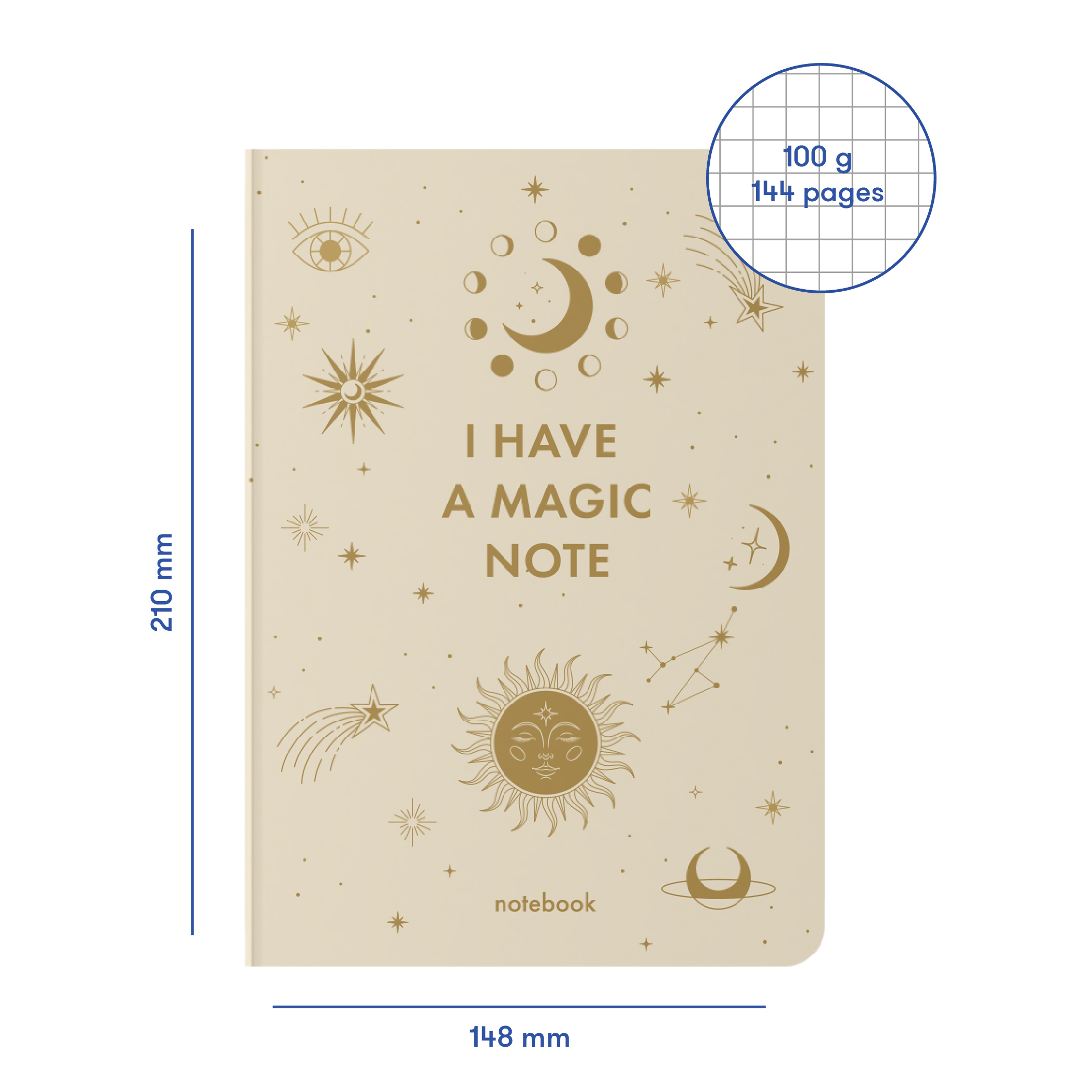 Блокнот для планування "I have MAGIC plan" beige, orner-2877 2