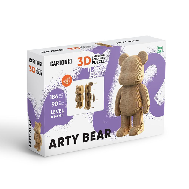Картонний конструктор "Cartonic 3D Puzzle ARTY BEAR", CARTARTBEAR 1