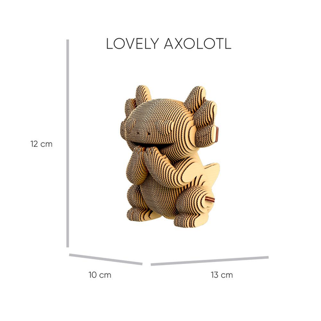 Картонний конструктор "Cartonic 3D Puzzle AXOLOTLS TRIO", CARTTRIOAXOL 6