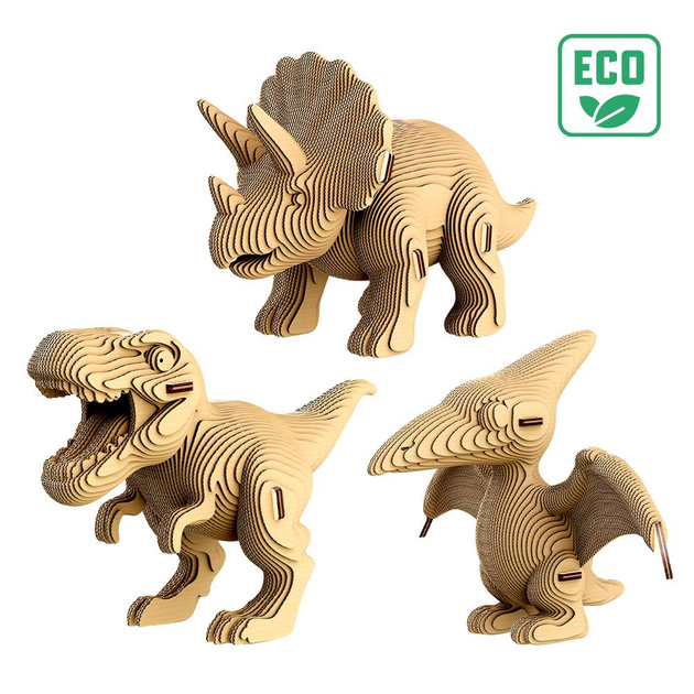 Картонний конструктор "Cartonic 3D Puzzle DINOS TRIO", CARTTRIODINO 5