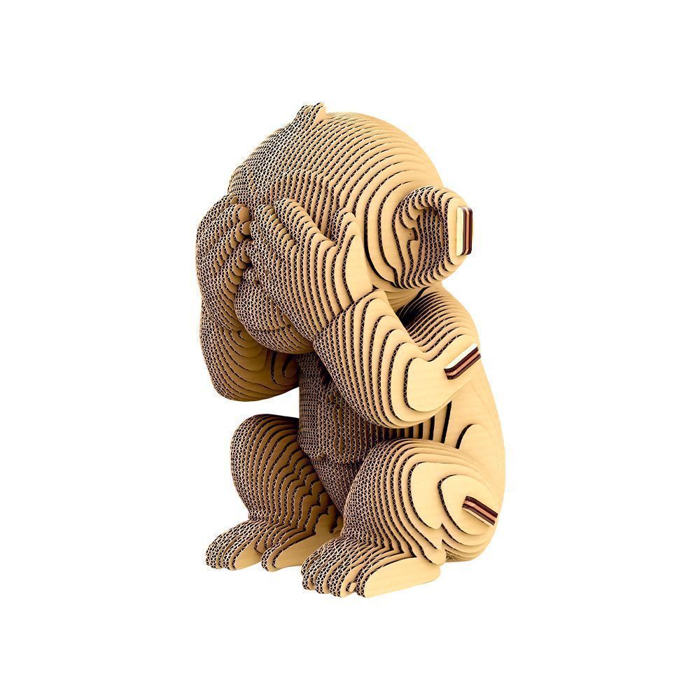 Картонний конструктор "Cartonic 3D Puzzle MONKEYS TRIO", CARTTRIOMONK 3