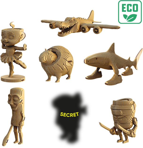 Картонний конструктор "Cartonic 3D Puzzle SURPRISE TRALALERO TRALALA & FRIENDS", CARTSURPTRA 2