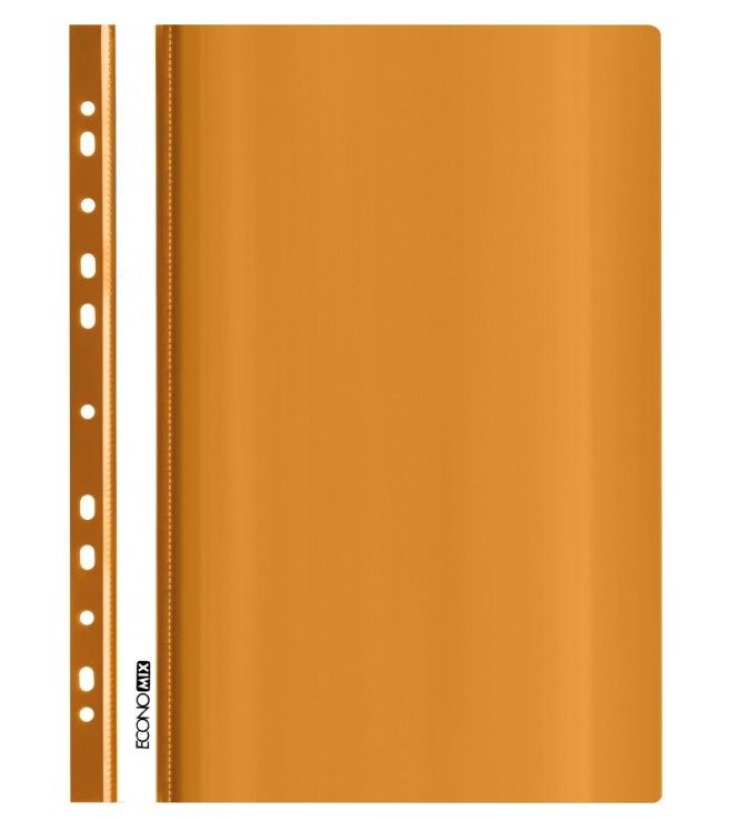 Скоросшиватель А4, перфорация, глянец, оранжев, E31510-06
