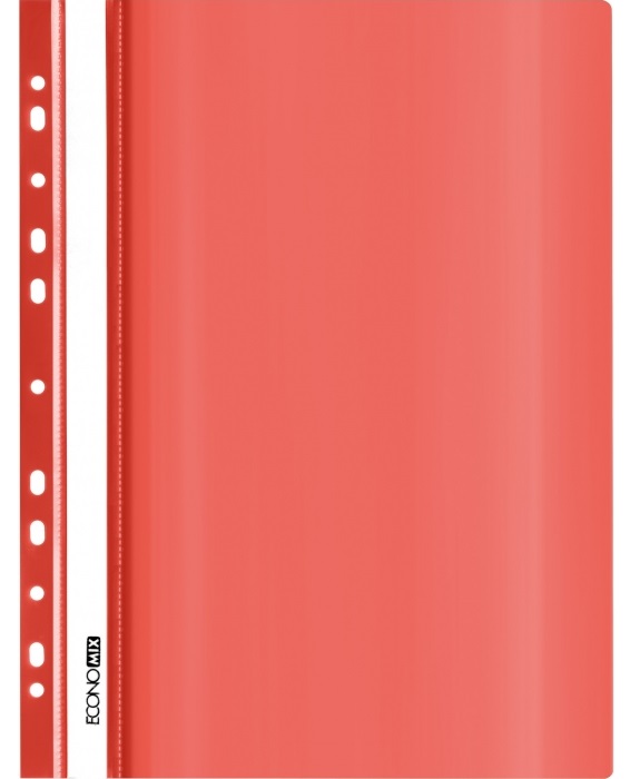 Скоросшиватель А4, перфорация, глянец, красная E31510-03